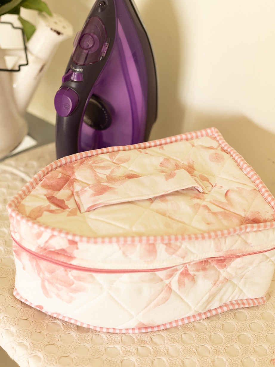 Iron Box Cover - Soft Pink Whispers