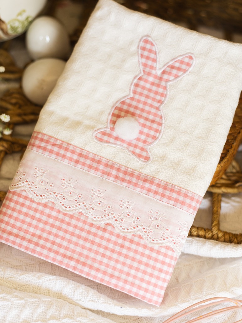 Kitchen Napkins - Springtime Hops - Pink (Size: 19