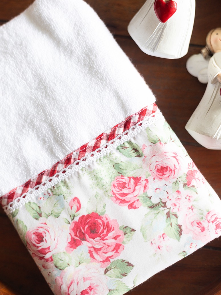 Hand Towel - Eternal Rose Collection - White (Size: 16