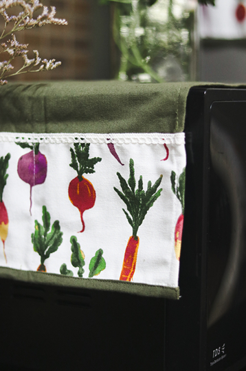 Kitchen Appliance Cover (For Oven) - Vibrant root vegetable themed