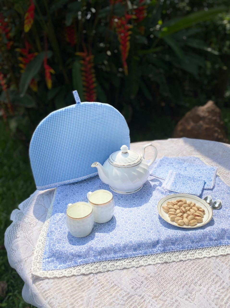 Tea Cozy Set - Blue themed