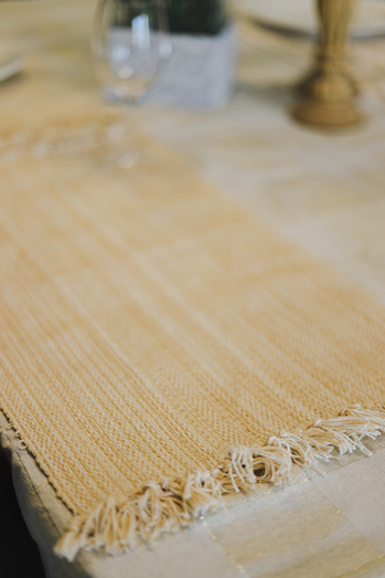 Placemats - Beige with tassels (Single Unit)
