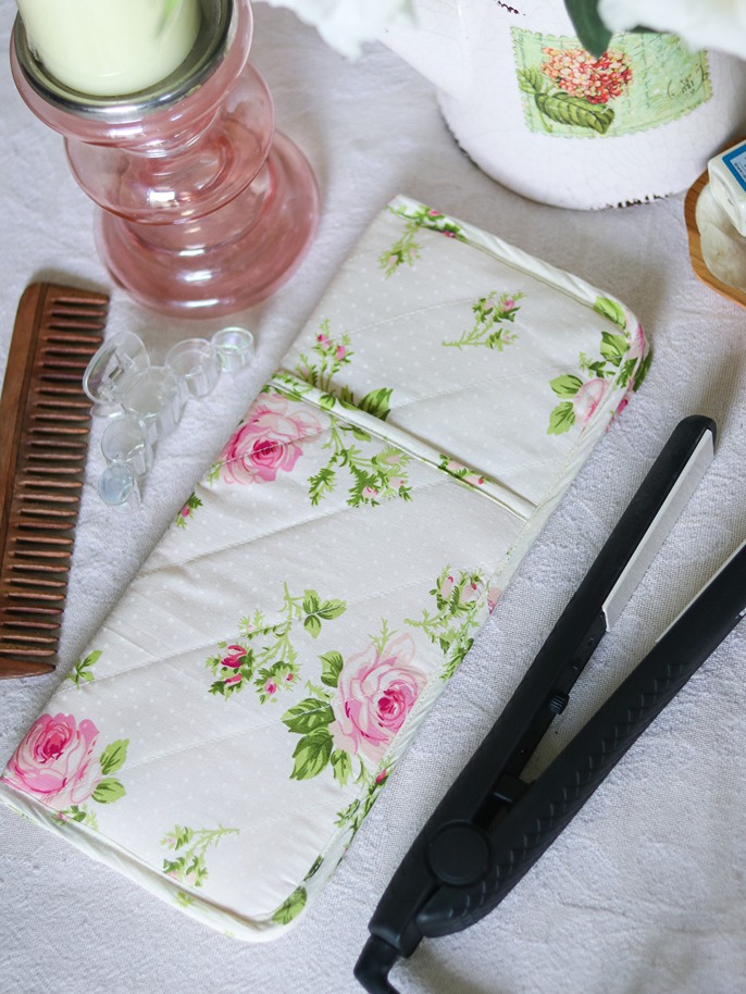 Flat Iron / Hair Straightener Cover - Cream Blush