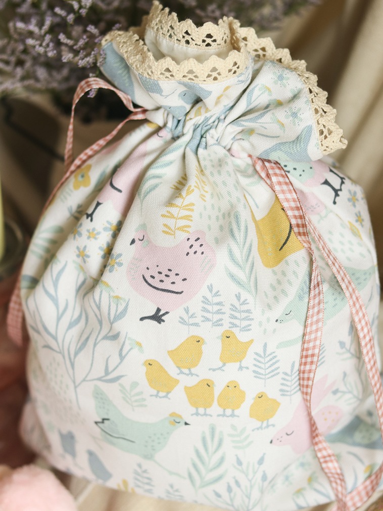 Drawstring Bag - Cuddle & Cluck Collection (Size: 12